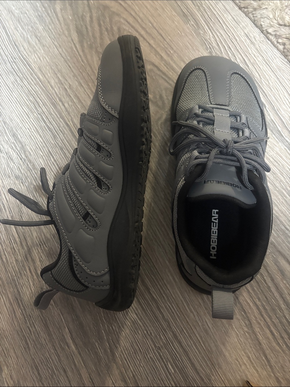 Hobibear Men's Gray Casual Lace-Up Sneakers - Picture 2 of 4